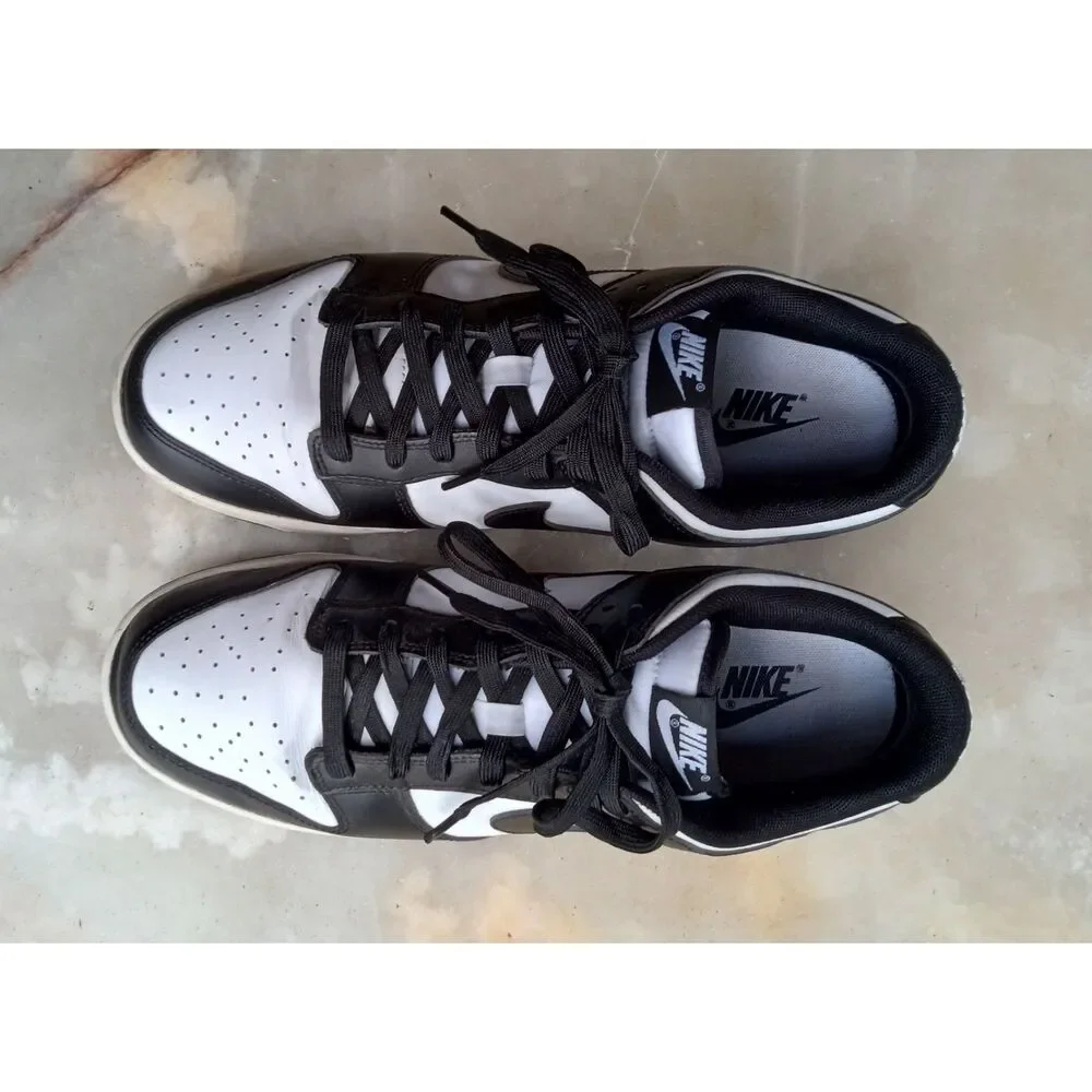 Nike Dunk Low Panda Black and White Sneakers Men's sz. 10.5